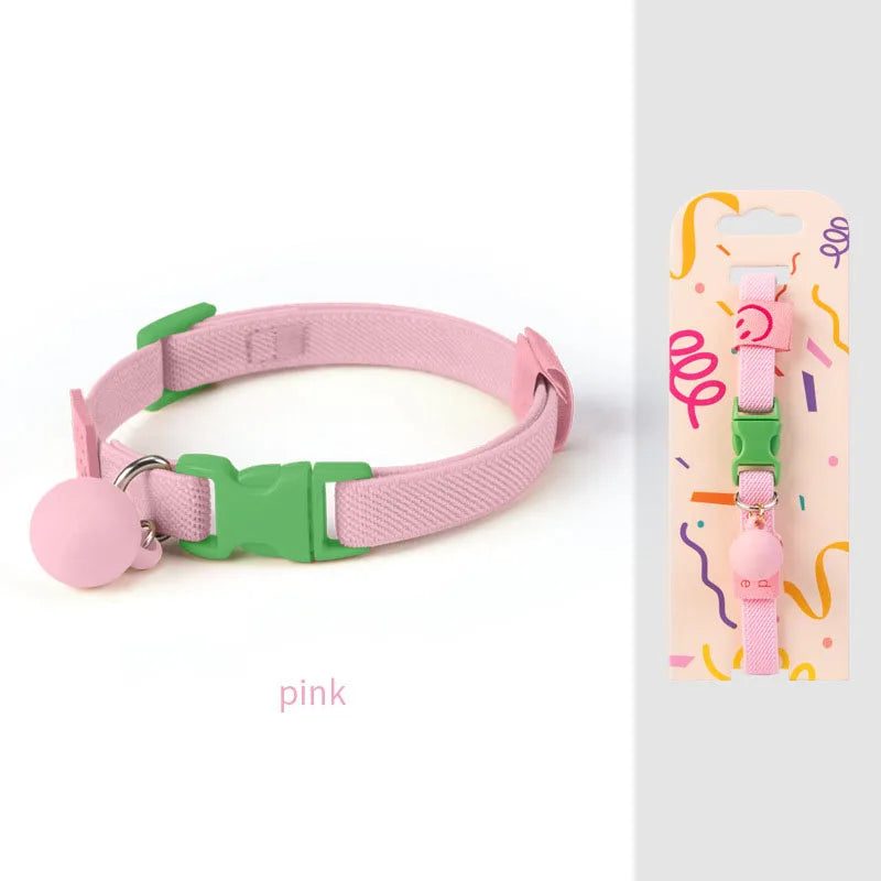 Cat collar with high elasticity, adjustable dog collar, small dog decoration, pet collar