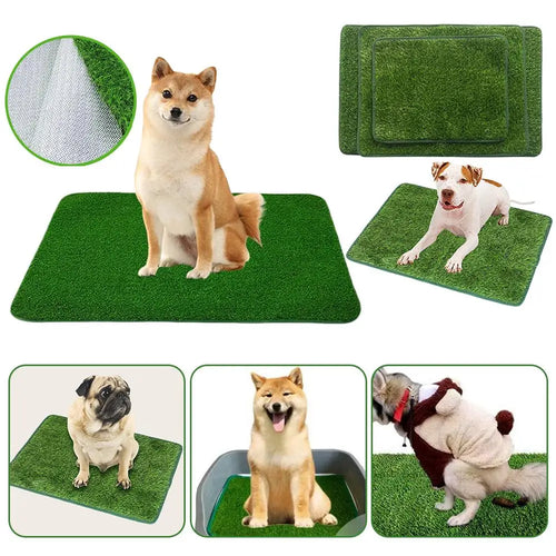 1pcs Pet Artificial Lawn Mat For Training Puppy Pee Indoor Outdoor Leak Proof Easy Clean Washable Non Slip Dogs Toilet Tray Tool