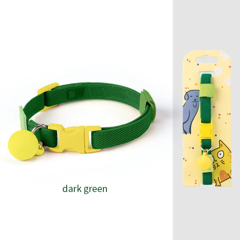 Cat collar with high elasticity, adjustable dog collar, small dog decoration, pet collar