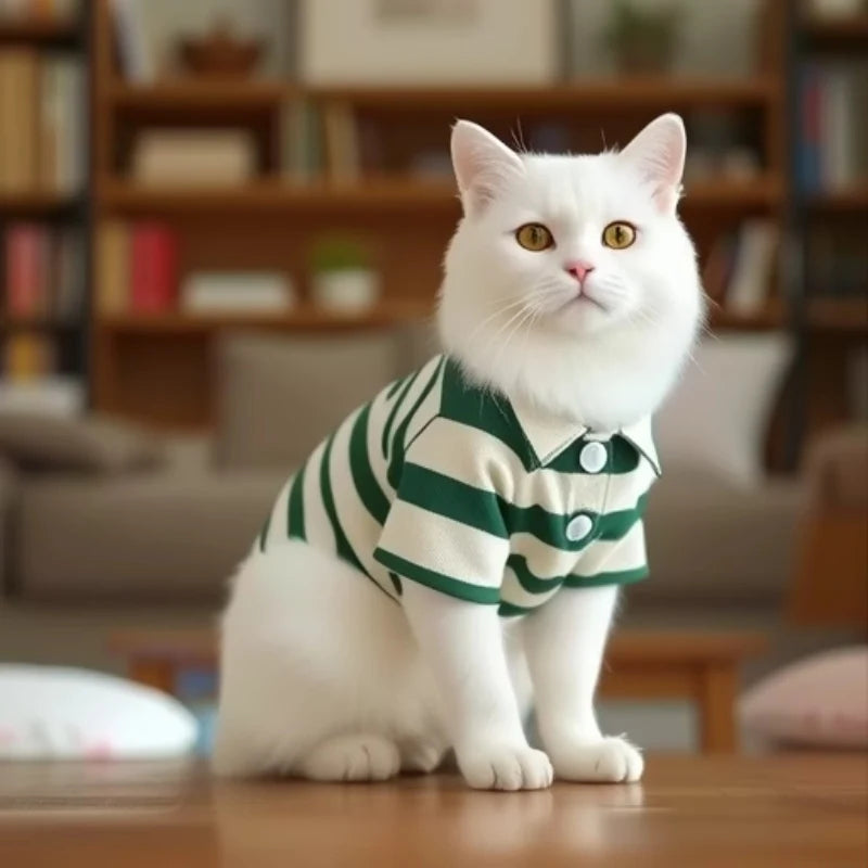 Pet Dog Polo Shirt Dog Clothes Summer Casual Clothing for Small Large Dogs Cats T-Shirt Chihuahua Pug Costumes Yorkshire Shirts