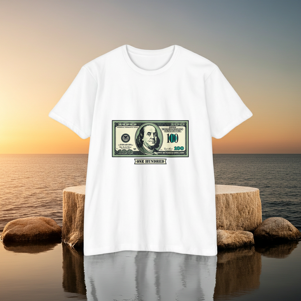 100 Dollar Bill Graphic T-Shirt — Money Print Tee
