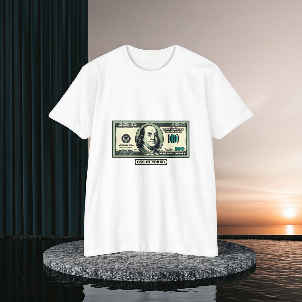 100 Dollar Bill Graphic T-Shirt — Money Print Tee