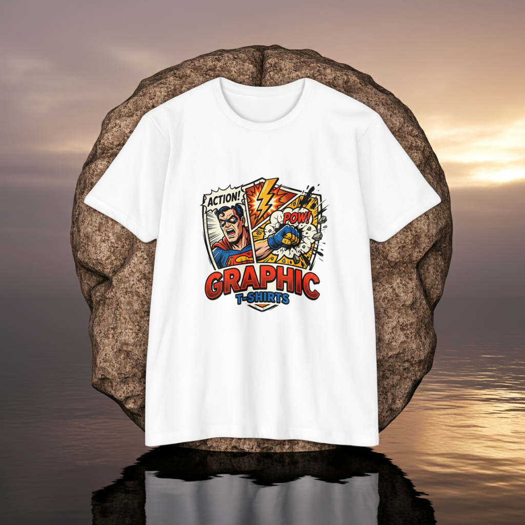 Action! POW Vintage Comic Pop Art T-Shirt